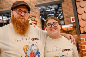 EHFAR T-Shirt Design Contest Winner Madeline Holden and her father at the 2026 For the Love of Kids Fundraiser.