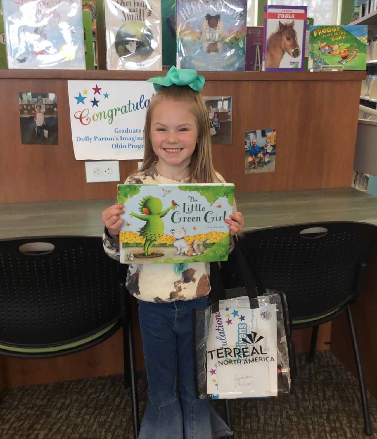 Graduate of the Perry County, Ohio Dolly Parton's Imagination Library program.