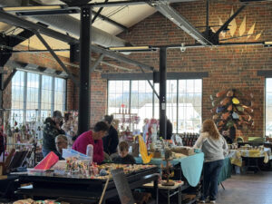 Local makers selling personal care, gifts, clothing and household goods at the Ludowici Farmers Market at the Factory of Ideas in New Lexington, Ohio.