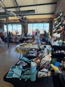 Local makers selling personal care, gifts, clothing and household goods at the Ludowici Farmers Market at the Factory of Ideas in New Lexington, Ohio.
