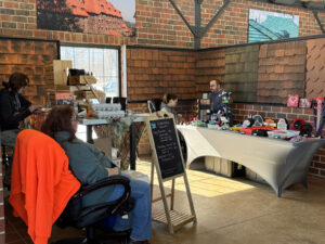 Local makers selling personal care, gifts, clothing and home decor at the Ludowici Farmers Market at the Factory of Ideas in New Lexington, Ohio.