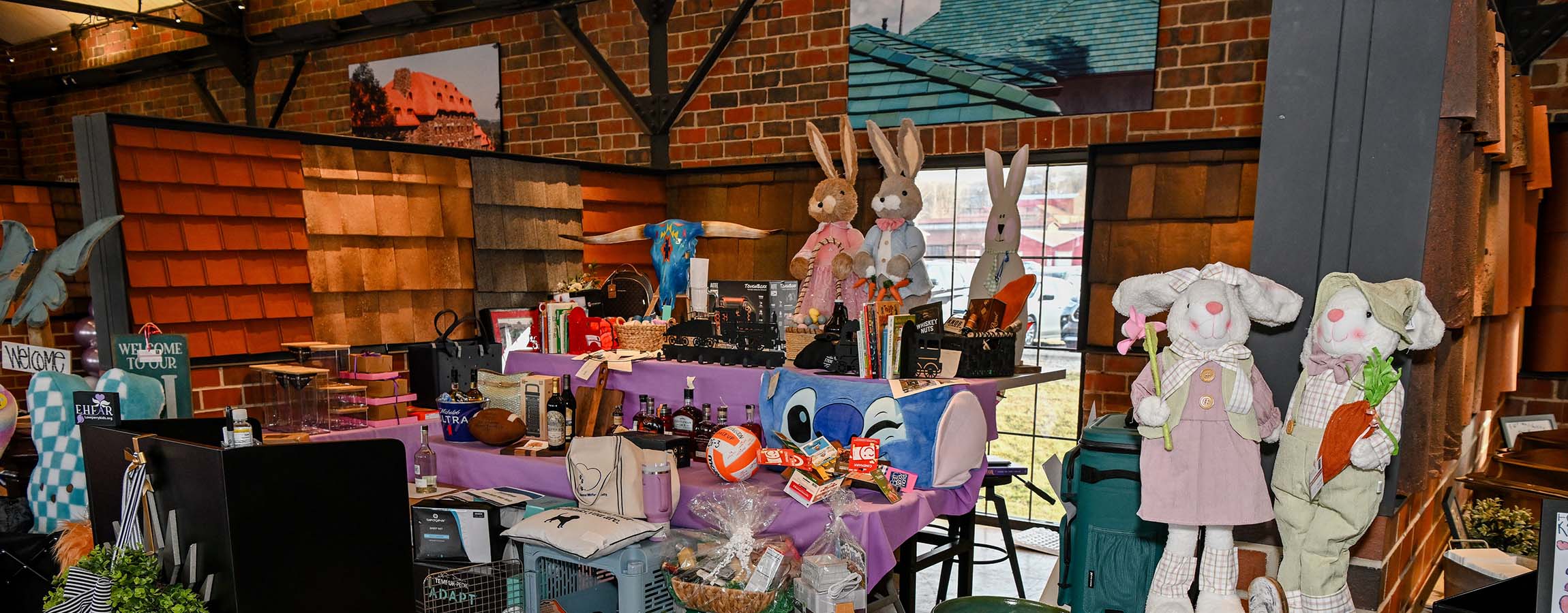 Auction items on display at the For the Love of Kids 2026 fundraiser hosted by EHFAR in Perry County.