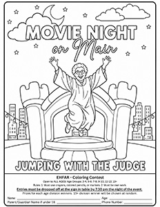 Jump with Judge Luann Coloring Page thumbnail image 
